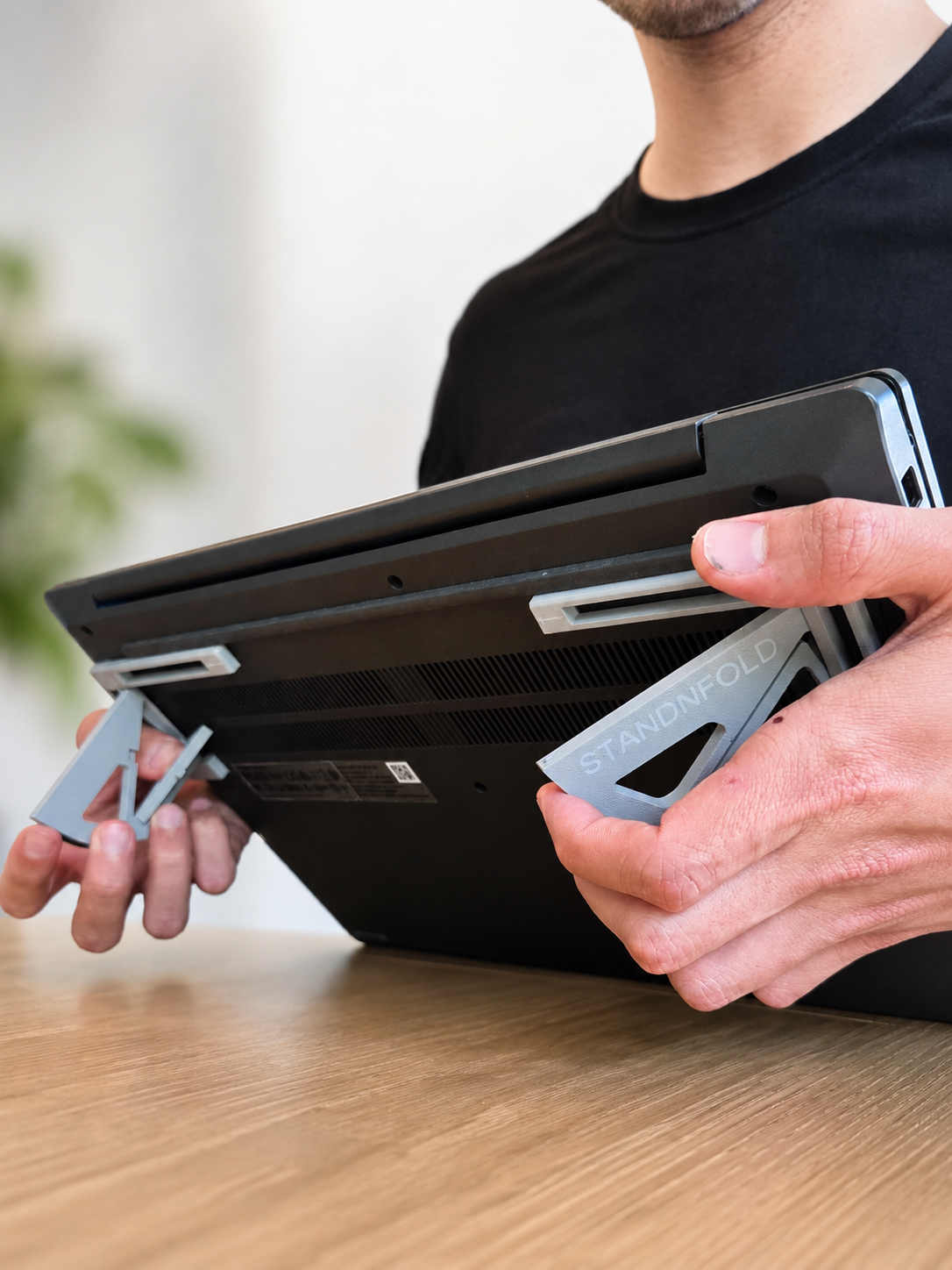 Fold StandNFold open under laptop